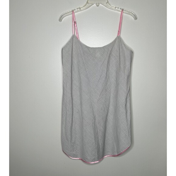 Vintage Josie Natori slip black white lingerie medium - Picture 2 of 7